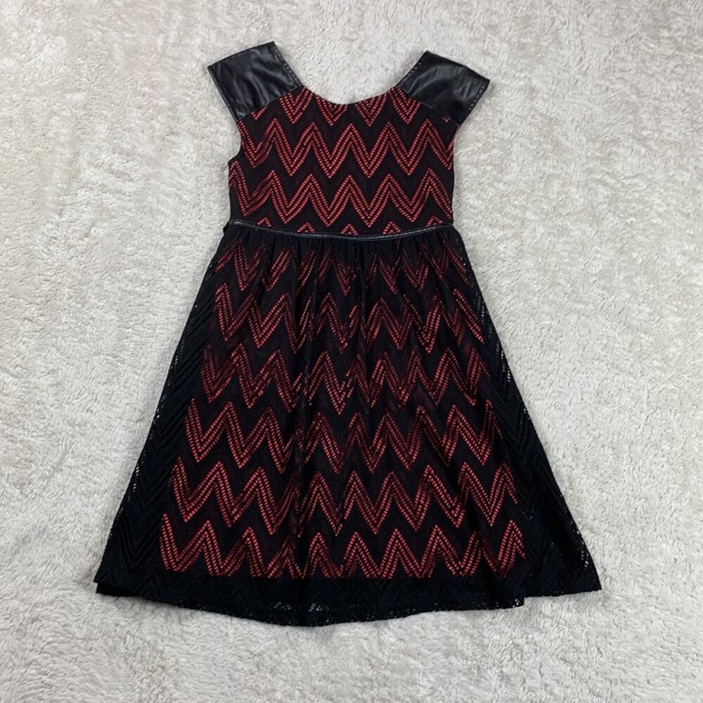 Vittorio Esclusivita black mesh overlay babydoll dress, size 8